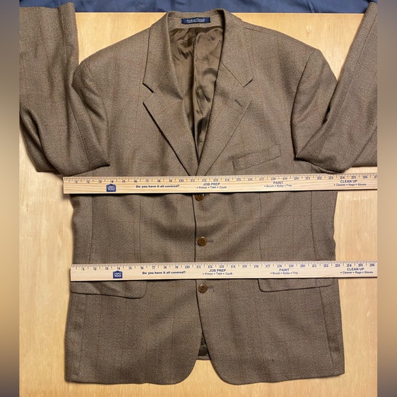 Jean Paul Germain Sport Coat Vintage 100% Wool Brown 3 Button Blazer 44S - Picture 3 of 12